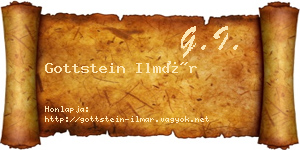 Gottstein Ilmár névjegykártya